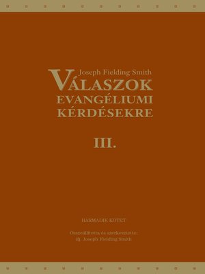 cover image of Válaszok evangéliumi kérdésekre: Harmadik kötet